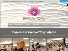 Tablet Screenshot of bikramyogashelton.com
